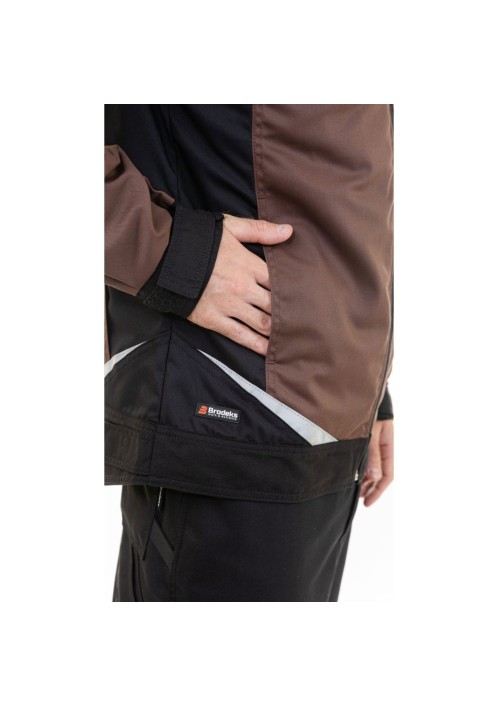 Куртка Brodeks KS202, коричневый/черный Куртка Brodeks KS202, коричневый/черный