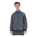 Куртка Brodeks KS202, серый/черный Куртка Brodeks KS202, серый/черный