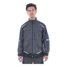 Куртка Brodeks KS202 C, 100% хлопок, графит серый/черный