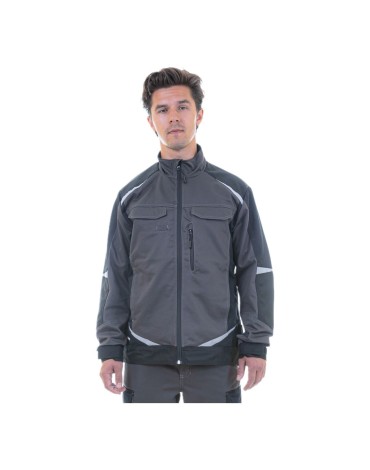 Куртка Brodeks KS202 C, 100% хлопок, графит серый/черный