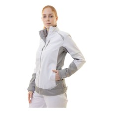 Женская летняя куртка Brodeks KS 228, белый/серый