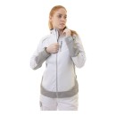 Женская летняя куртка Brodeks KS 228, белый/серый Женская летняя куртка Brodeks KS 228, белый/серый