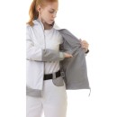 Женская летняя куртка Brodeks KS 228, белый/серый Женская летняя куртка Brodeks KS 228, белый/серый