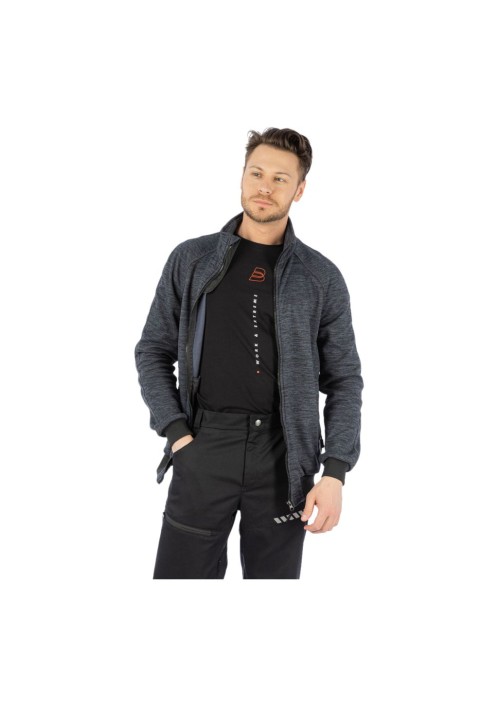 Толстовка флисовая Brodeks KS241 cation, серый Толстовка флисовая Brodeks KS241 cation, серый