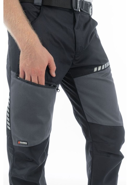 Брюки Brodeks KS334, серый/черный Брюки Brodeks KS334, серый/черный