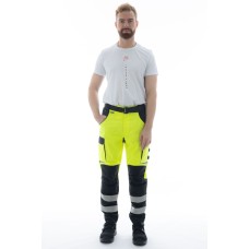 Летние сигнальные брюки Brodeks KS 309, желтый/черный