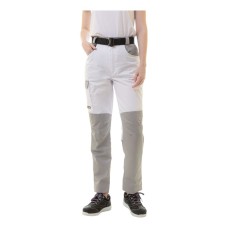 Женские брюки Brodeks KS328, белый/серый