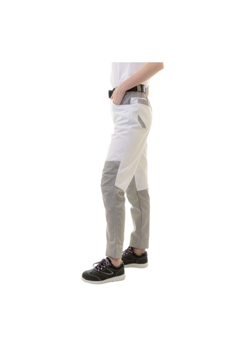 Женские брюки Brodeks KS328, белый/серый Женские брюки Brodeks KS328, белый/серый