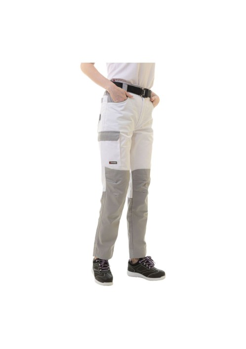 Женские брюки Brodeks KS328, белый/серый Женские брюки Brodeks KS328, белый/серый