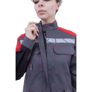 Куртка женская ХАЙ-ТЕК SAFETY летняя, серый/черный/красный Куртка женская ХАЙ-ТЕК SAFETY летняя, серый/черный/красный