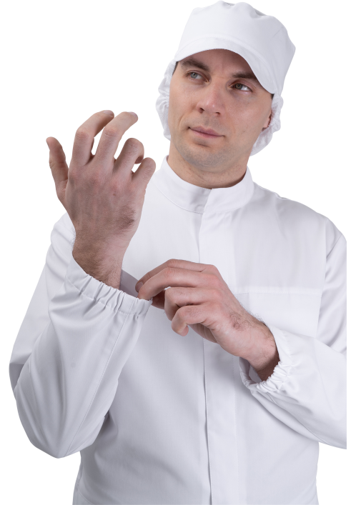 Куртка мужская АПРЕЛЬ ХАССП, белый Куртка мужская АПРЕЛЬ ХАССП, белый