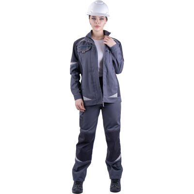 Куртка женская ТУРБО SAFETY летняя, т.серый/серый