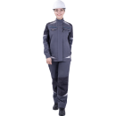 Куртка женская ТУРБО SAFETY летняя, т.серый/серый