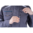 Куртка женская ТУРБО SAFETY летняя, т.серый/серый