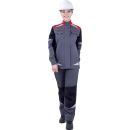 Куртка женская ТУРБО SAFETY летняя, серый/черный/красный Куртка женская ТУРБО SAFETY летняя, серый/черный/красный