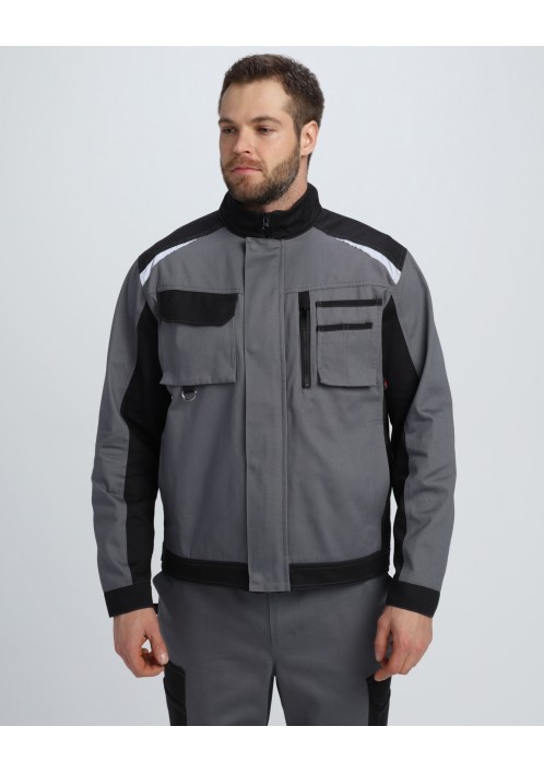 Куртка Милан (тк.Смесовая,270), т.серый/черный Куртка Милан (тк.Смесовая,270), т.серый/черный