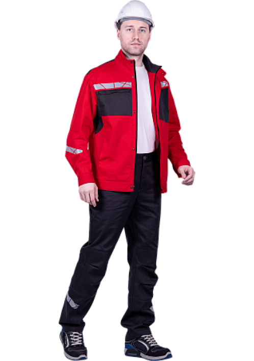 Куртка летняя СТРОНГ, красный/т.серый Куртка летняя СТРОНГ, красный/т.серый