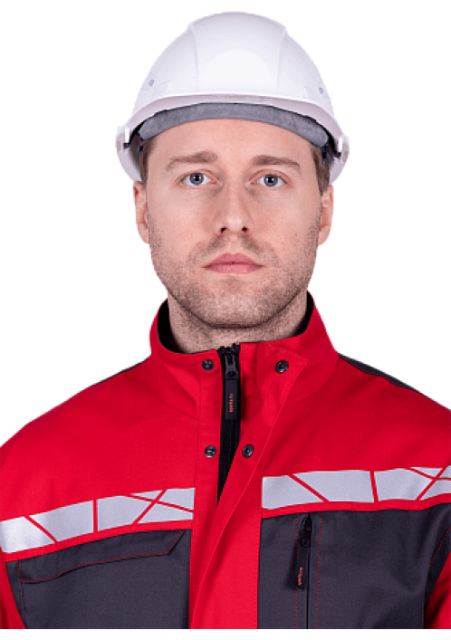 Куртка летняя СТРОНГ, красный/т.серый Куртка летняя СТРОНГ, красный/т.серый