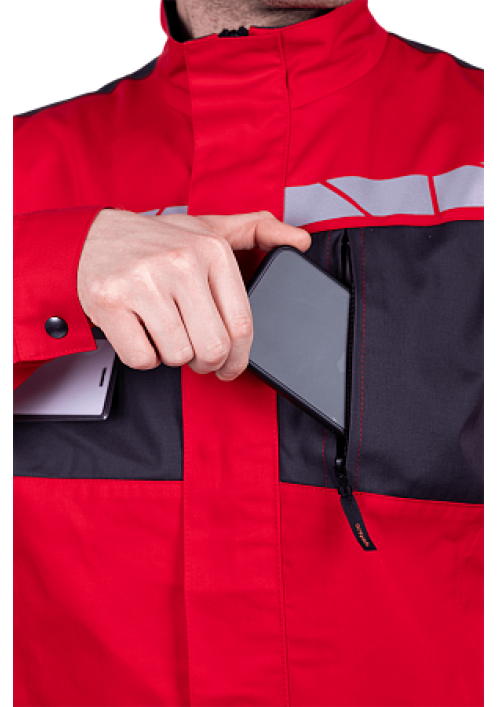 Куртка летняя СТРОНГ, красный/т.серый Куртка летняя СТРОНГ, красный/т.серый