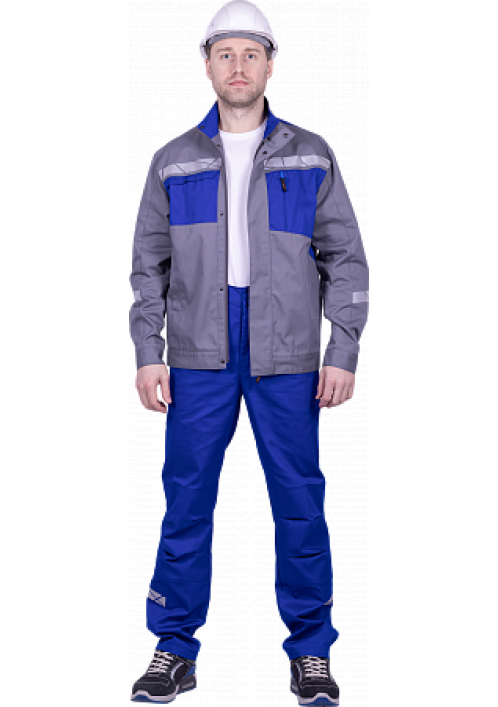 Куртка летняя СТРОНГ, серый/василек Куртка летняя СТРОНГ, серый/василек