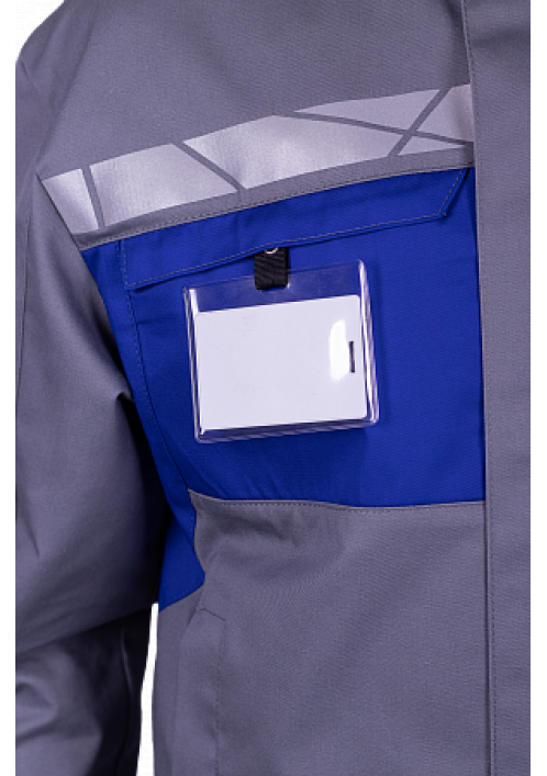 Куртка летняя СТРОНГ, серый/василек Куртка летняя СТРОНГ, серый/василек