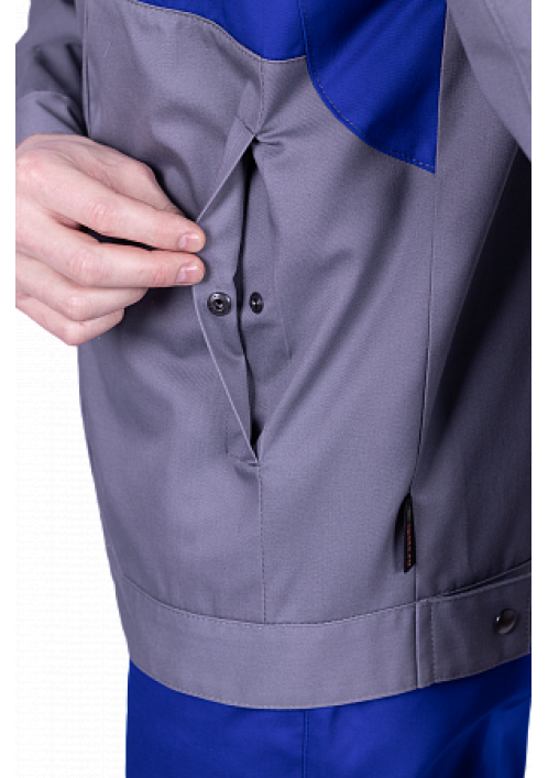 Куртка летняя СТРОНГ, серый/василек Куртка летняя СТРОНГ, серый/василек