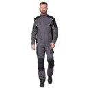 Куртка "Сюрвейер" (тк. 60% ХБ, 40% ПЭ), т.серый/чёрный