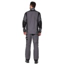 Куртка "Сюрвейер" (тк. 60% ХБ, 40% ПЭ), т.серый/чёрный