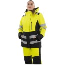 Зимняя женская сигнальная куртка Brodeks KW230, желтый/черный