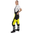 Зимние женские сигнальные брюки Brodeks KW 330, желтый/черный Зимние женские сигнальные брюки Brodeks KW 330, желтый/черный