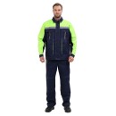 Костюм мужской "Оптимальный" летний с брюками т.синий/лимонный Костюм мужской "Оптимальный" летний с брюками т.синий/лимонный