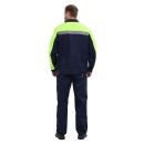 Костюм мужской "Оптимальный" летний с брюками т.синий/лимонный Костюм мужской "Оптимальный" летний с брюками т.синий/лимонный