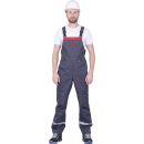 Полукомбинезон ХАЙ-ТЕК SAFETY летний, серый/красный