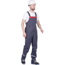 Полукомбинезон ХАЙ-ТЕК SAFETY летний, серый/красный