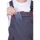 Полукомбинезон ХАЙ-ТЕК SAFETY летний, серый/красный