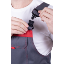 Полукомбинезон ХАЙ-ТЕК SAFETY летний, серый/красный