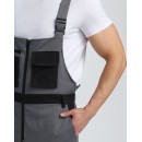 Полукомбинезон Милан (тк.Смесовая,270), т.серый/черный 