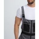 Полукомбинезон Милан (тк.Смесовая,270), т.серый/черный 