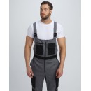 Полукомбинезон Милан (тк.Смесовая,270), т.серый/черный 