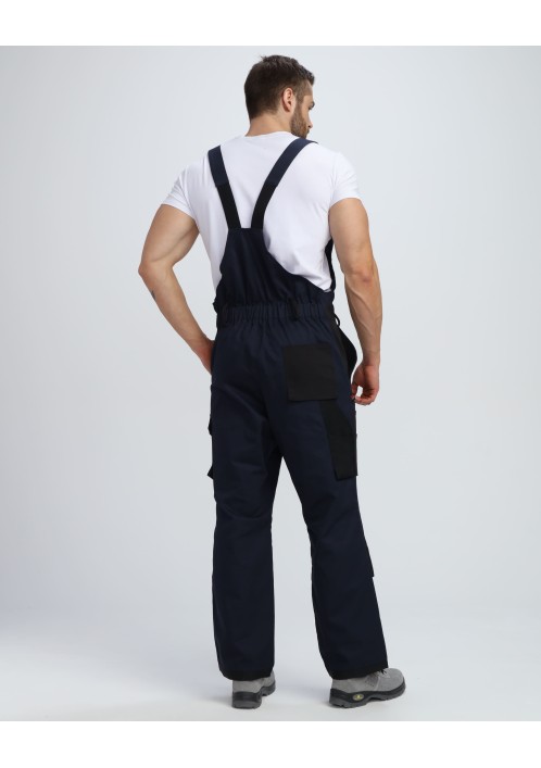 Полукомбинезон Милан(тк.Смесовая,270), т.синий/черный  Полукомбинезон Милан(тк.Смесовая,270), т.синий/черный