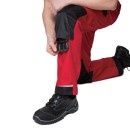 Брюки "Сюрвейер" (тк. 60% ХБ, 40% ПЭ), красный/чёрный