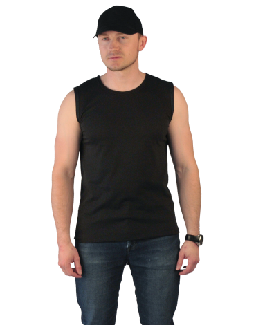 Безрукавка-афганка черная