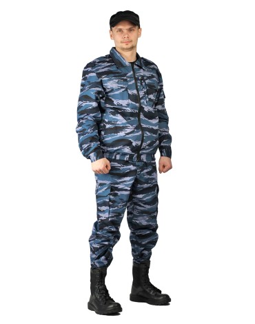 Костюм охранника мужской "Контрол" летний серый вихрь тк. РИП-СТОП