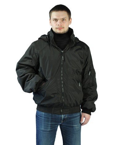 Куртка демисезонная "БОМБЕР" цвет: Черный