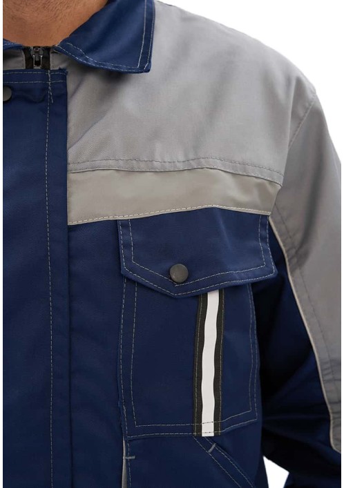 Костюм мужской "Оптимальный" летний с брюками т.синий/серый Костюм мужской "Оптимальный" летний с брюками т.синий/серый