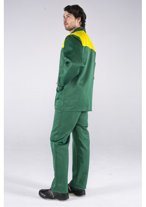 Костюм Стандарт (тк.Смесовая,210) брюки, зеленый/желтый Костюм Стандарт (тк.Смесовая,210) брюки, зеленый/желтый