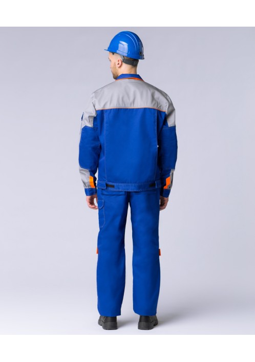 Костюм Союз-Профессионал-1 (тк.Смесовая,240) брюки, васильковый/св.серый/оранжевый Костюм Союз-Профессионал-1 (тк.Смесовая,240) брюки, васильковый/св.серый/оранжевый