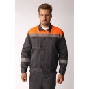 Костюм Легион-2 СОП (тк.Смесовая,210) п/к, т.серый/оранжевый